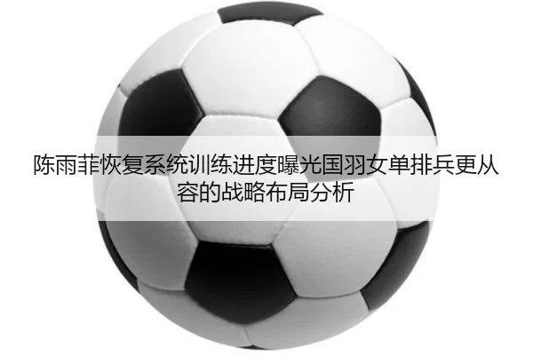 陈雨菲恢复系统训练进度曝光国羽女单排兵更从容的战略布局分析